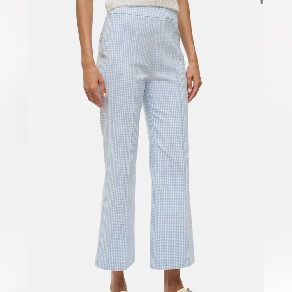 STAUD Light Blue Checkered Pants
